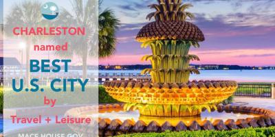 Charleston Named Top U.S. City by Travel + Leisure