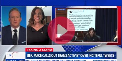 Rep. Mace joins Sean Spicer on Newsmax to discuss confronting activists extreme tweets