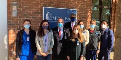 Mace meets with MUSC staff regarding COVID-19 vaccine distribution