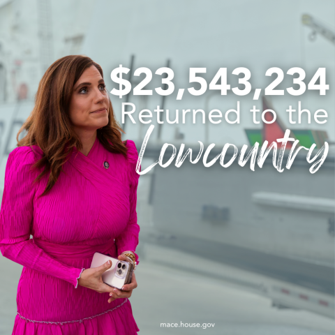 Congresswoman Nancy Mace Money Returned to Constituents