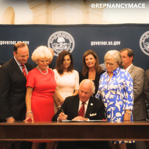 Congresswoman Nancy Mace Signs Bill