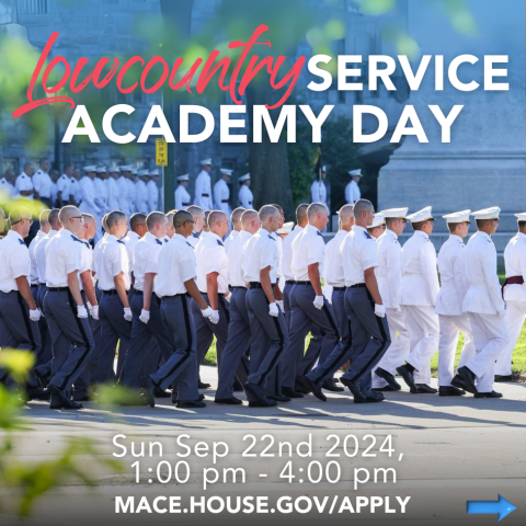 Congresswoman Nancy Mace Announces Service Academy Day September 22