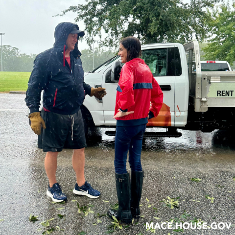 Congresswoman Mace Hurricane Debby