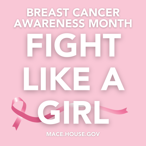 Congresswoman Nancy Mace Breast Cancer Awareness Month