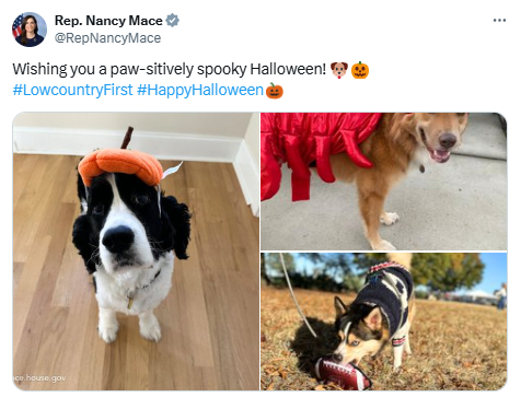 Happy Halloween from Congresswoman Nancy Mace Rep. Nancy Mace