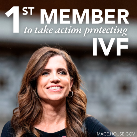 Congresswoman Nancy Mace Introduces IVF Legislation