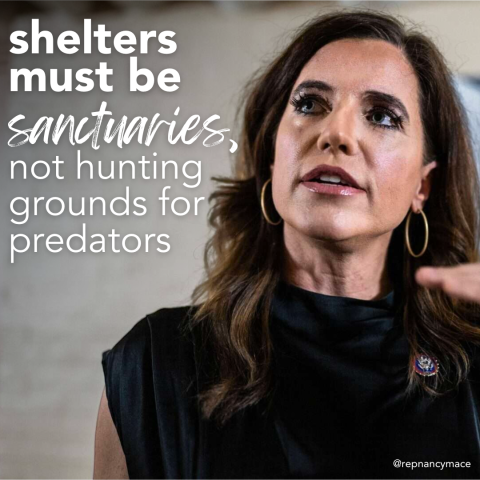 Congresswoman Nancy Mace on our Safe Shelters Act