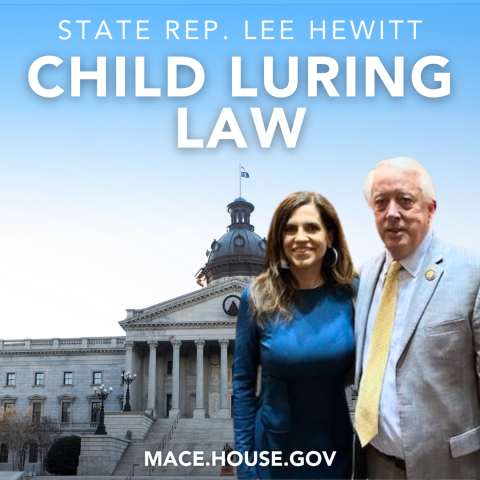 Mace Support Child Luring Bill 