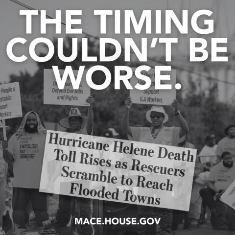 Congresswoman Nancy Mace Port Strike South Carolina
