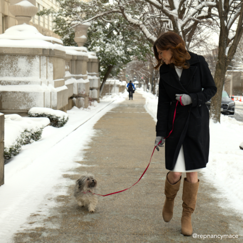 Rep Nancy Mace And Liberty the Dog