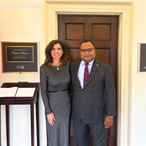 Congresswoman Nancy Mace and Steven Gilchrist