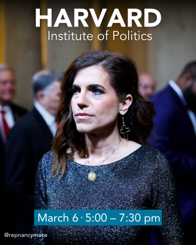Rep Nancy Mace Speaks At Harvard