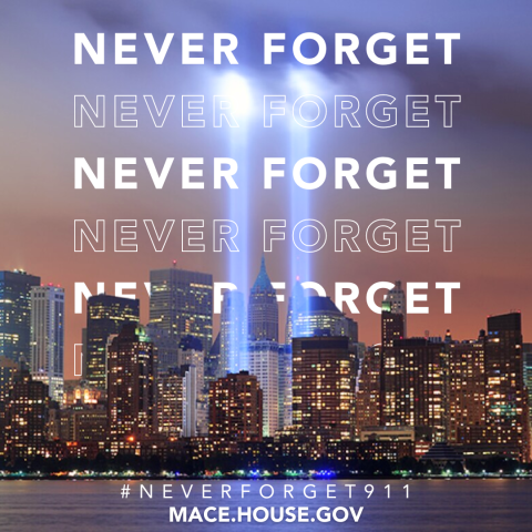 Congresswoman Nancy Mace 9/11 Remember Never Forget