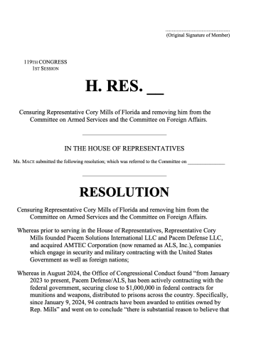 cory mills resolution