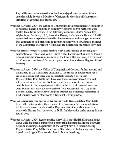 cory mills resolution