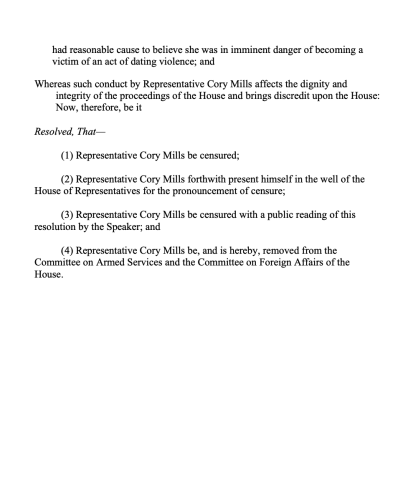 cory mills resolution