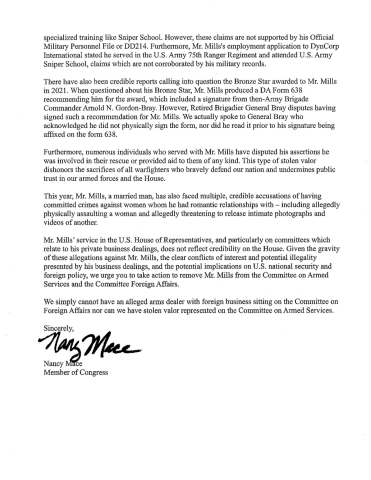 letter to MJ on cory mills