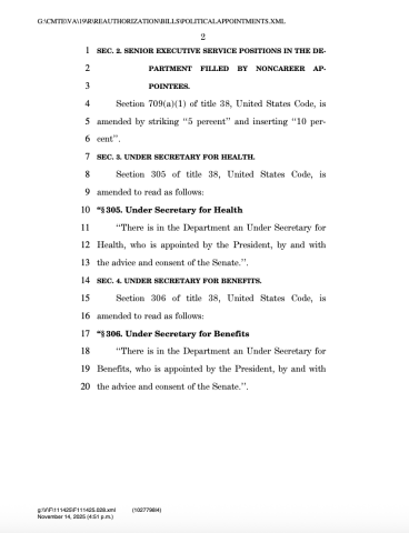 accountable leadership for veterans act