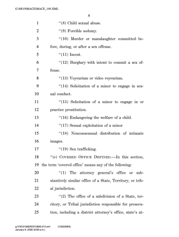 preventing prosecutors bill