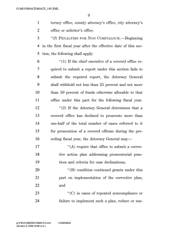 preventing prosecutors bills