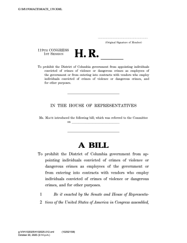 no convicts running the capital