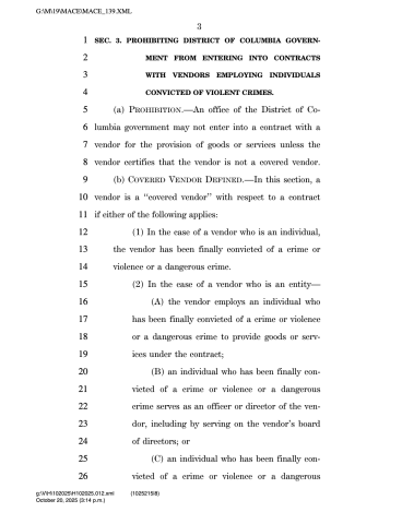 no convicts running the capital