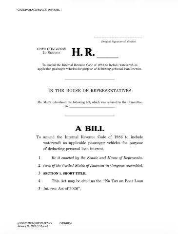 no tax loan on boats 