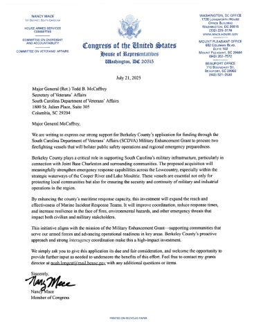 berkeley first responder grant letter of support