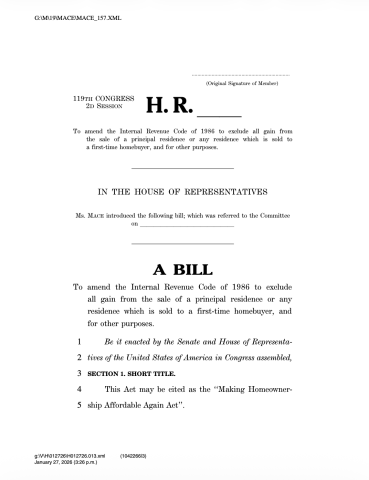 homeownership bill