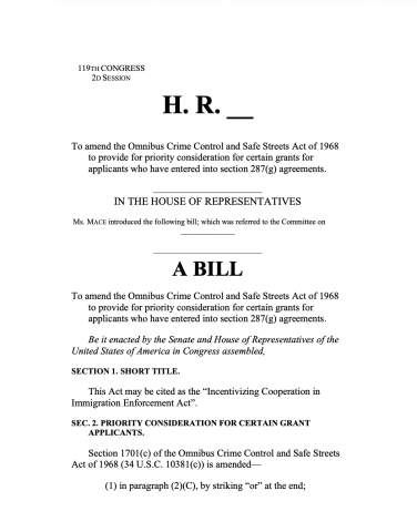incentivizing cooperation bill