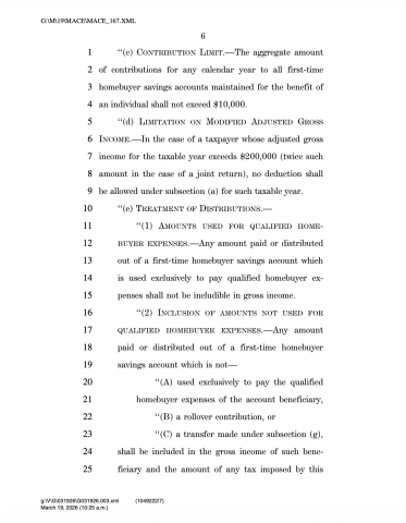 first time homebuyer bill