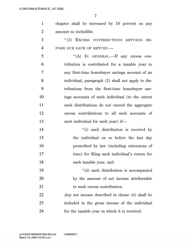 first time homebuyer bill