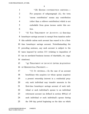 first time homebuyer bill