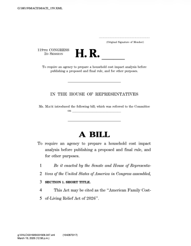 affordability bill