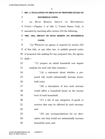 affordability bill