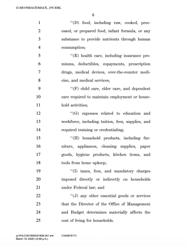 affordability bill