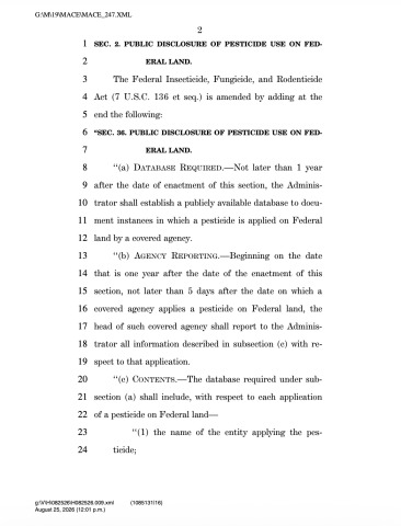 pesticide bill