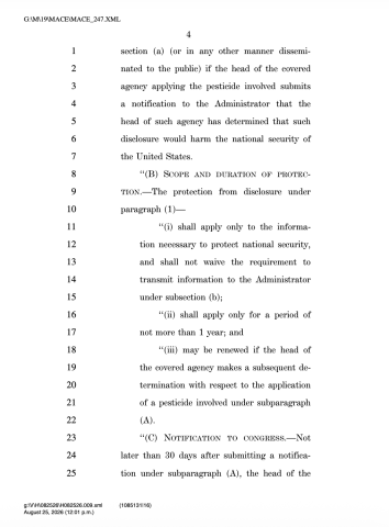 pesticide bill