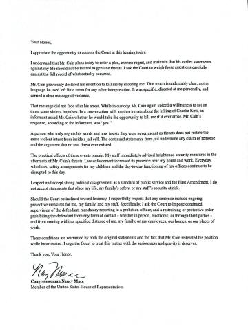 statement Samuel cain