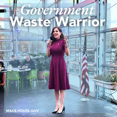 Congresswoman Nancy Mace Reining in Government Spending